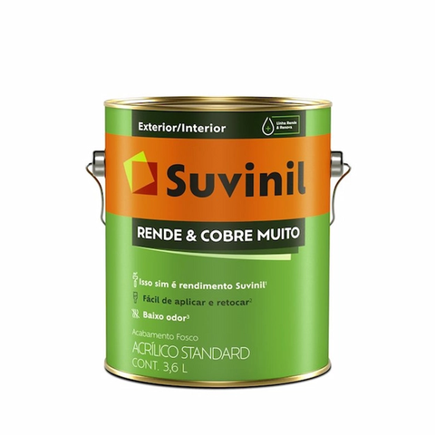 Tinta Suvinil Rende Cobre Muito Fosco 3,6l Uva Verde 50321305