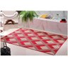 Tapete Sisal Sala 1,50 X 2,00 Antiderrapante Vermelho S-505 - 1
