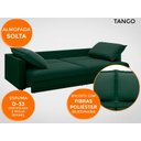 Ver imagem 5 de Sofá Tango 2,60M Sem Caixa, Retrátil e Reclinável Velosuede Verde - Netsofás