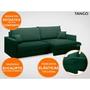Ver imagem 6 de Sofá Tango 2,60M Sem Caixa, Retrátil e Reclinável Velosuede Verde - Netsofás