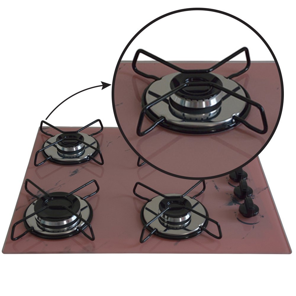 Cooktop 4bocas Ultra Chama 127/220v Marmo Rosa - 4