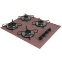 Ver imagem 2 de Cooktop 4bocas Ultra Chama 127/220v Marmo Rosa