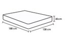 Ver imagem 4 de Cama Box Base Casal Universal Courano White (138 (2 Vol 69x188x20)) - Costa Rica