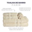 Ver imagem 7 de Jogo Toalha de Banho e Rosto 100% Algodão Paris 5 Peças Nude