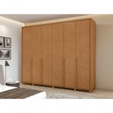 Ver imagem 4 de Guarda-roupas Casal 6 Portas 8 Gavetas com Pés 100% Mdf Imperatore - Lopas Amendoa Clean