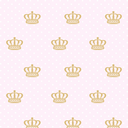 Ver imagem 2 de Papel de Parede Adesivo Baby Rosa Coroa Dourada - 3,0m