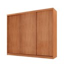Ver imagem 2 de Guarda-Roupa Casal 100% MDF 3 Portas de Correr com 4 Gavetas Chile Marrom/Marromle