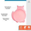 Ver imagem 5 de Prato Infantil Silicone 3 Divisórias Alimentação C/ Ventosa Rosa