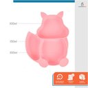 Ver imagem 6 de Prato Infantil Silicone 3 Divisórias Alimentação C/ Ventosa Rosa