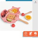 Ver imagem 7 de Prato Infantil Silicone 3 Divisórias Alimentação C/ Ventosa Rosa