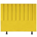 Ver imagem 1 de Cabeceira de Cama Queen Box Estofada 160 cm Karla Suede:Amarelo
