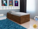 Ver imagem 3 de Cama Solteiro com Bau Interno Embutido Pratica Reforçada Camila Mdf/mpd Framar Malbec