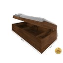 Ver imagem 6 de Cama Solteiro com Bau Interno Embutido Pratica Reforçada Camila Mdf/mpd Framar Malbec