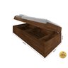 Cama Solteiro com Bau Interno Embutido Pratica Reforçada Camila Mdf/mpd Framar Malbec - 3