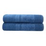 Kit 2 Toalhas de Banho Gigante Banhão Algodão Alta Absorção - Azul - 1