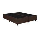 Ver imagem 2 de Cama Box Base Casal Bipartido Marrom Colchão Fit D33 Espuma 138x188 - Ortobom