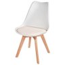 Cadeira Leda Branca - Charles Eames Wood com Almofada - 1