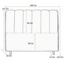 Ver imagem 2 de Cabeceira Cama Box Queen Berlim 160cm Suede Azul Marinho