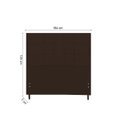Ver imagem 2 de Cabeceira New Maveric Estofada Com Botão de Tecido para Cama Box Casal Queen Size 164Cm Marrom