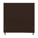 Ver imagem 1 de Cabeceira New Maveric Estofada Com Botão de Tecido para Cama Box Casal Queen Size 164Cm Marrom