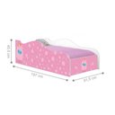 Ver imagem 5 de Cama Infantil Bailarina Solteiro com Adesivo Vinil MDF Branco Casah