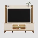Ver imagem 1 de Estante Home Maceió Off White/amendoa