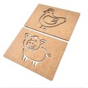 Ver imagem 5 de Brinquedo Educativo Fazendinha Montessori Mdf + Caixa 14 Peç