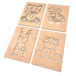 Brinquedo Educativo Fazendinha Montessori Mdf + Caixa 14 Peç - 6
