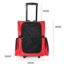 Ver mais imagens de Mochila Transporte Pet Gato Cachorro Vermelha com Rodinhas