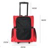 Mochila Transporte Pet Gato Cachorro Vermelha com Rodinhas - 8