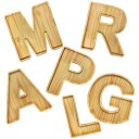 Ver imagem 3 de Petisqueira Letra R Tabua com Rebaixo Madeira Pinus Cesta Presente Decoração Mesa Posta - Woodspot