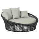 Ver imagem 1 de Chaise Hungria Pintura Marrom Corda Náutica E3 Trama Preto