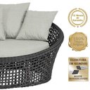 Ver imagem 3 de Chaise Hungria Pintura Marrom Corda Náutica E3 Trama Preto
