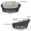 Ver imagem 2 de Chaise Hungria Pintura Marrom Corda Náutica E3 Trama Preto