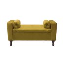 Ver imagem 1 de Recamier Baú Félix 140cm Suede Mostarda Dominic Decor Felix