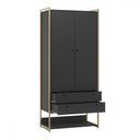 Ver imagem 5 de Closet Industrial Modulo 2 Portas 2 Gavetas Preto - Olivar Móveis