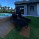 Ver imagem 2 de Espreguiçadeira Horizontal em Corda Náutica Preta