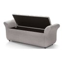 Ver imagem 3 de Recamier com Baú Retrô 88cm em Tecido Tipo Linho