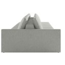 Ver imagem 3 de Sofá Ilha Modular com Puff para Sala Living 342cm Georgia K04 Linho Cinza - Mpozenato