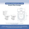 Assento Sanitário Tampa de Vaso Branco Resina Poliester Avant Plus para Bacia Incepa - 3