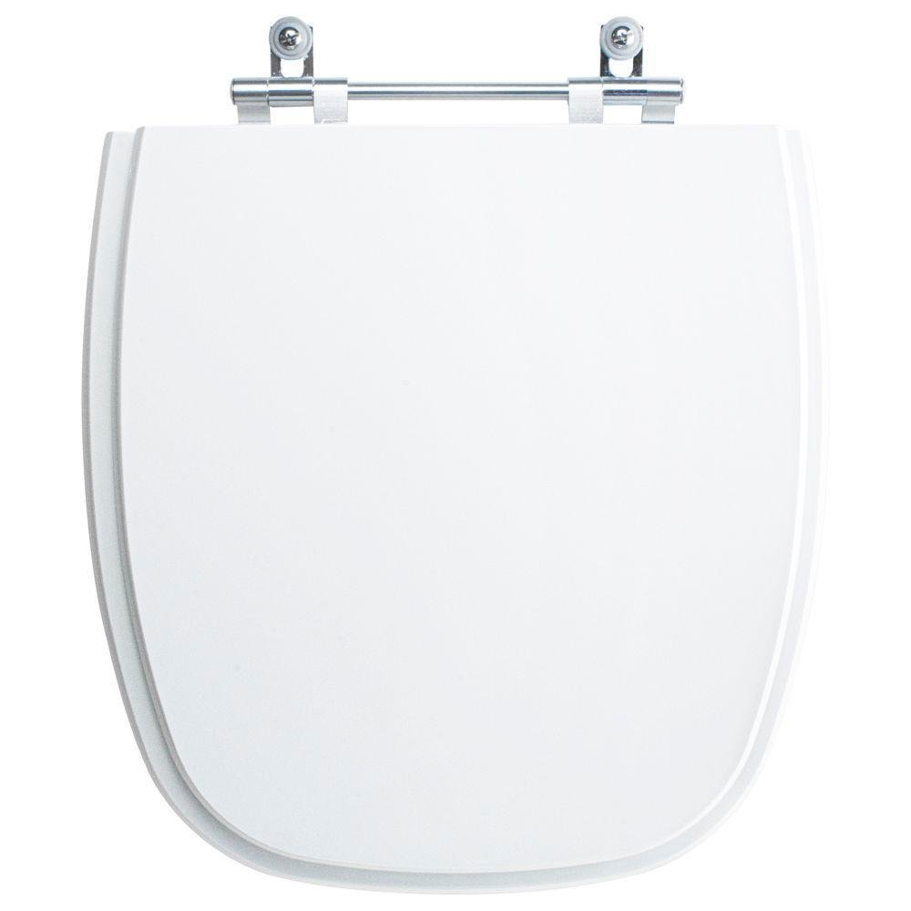 Assento Sanitário Tampa de Vaso Branco Resina Poliester Avant Plus para Bacia Incepa - 1