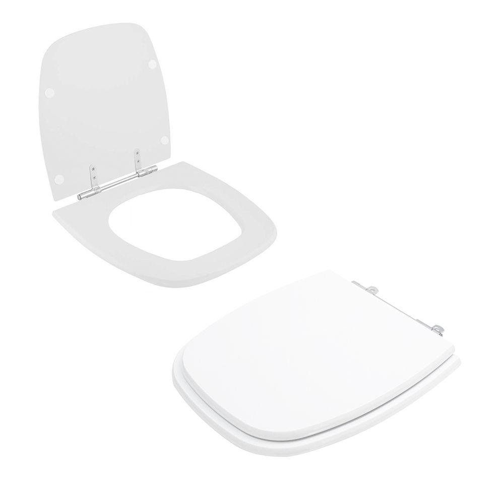 Assento Sanitário Tampa de Vaso Branco Resina Poliester Avant Plus para Bacia Incepa - 2