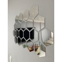 Ver imagem 1 de Kit com 20 Espelhos Decorativos Adesivos em Formato de Hexágono. Versatilidade para a Sua Decoração