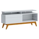 Ver imagem 1 de Rack Bancada Classic 1 Gaveta com Nicho 1.4 Branco Acetinado - Imcal