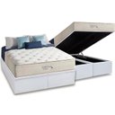 Ver imagem 1 de Cama Box Baú King: Colchão Molas Ensacadas Anjos MasterPocket Soft Dream + Base CRC Courano White(19