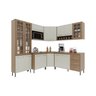 Cozinha Modulada Completa Fidelitá Paris 7 Peças 410cm 16 Portas 3 Gavetas com Tampo - 3