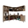Cozinha Modulada Completa Fidelitá Paris 7 Peças 410cm 16 Portas 3 Gavetas com Tampo - 2