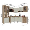 Ver imagem 4 de Cozinha Modulada Completa Fidelitá Paris 7 Peças 410cm 16 Portas 3 Gavetas com Tampo