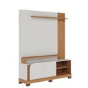 Ver imagem 2 de Estante Home Theater Jurerê 1.5 Off White Matte Freijó com Mesa de Centro Jeri Off White Freij