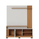 Ver imagem 3 de Estante Home Theater Jurerê 1.5 Off White Matte Freijó com Mesa de Centro Jeri Off White Freij